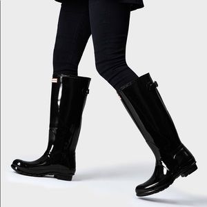 hunter boots tall adjustable